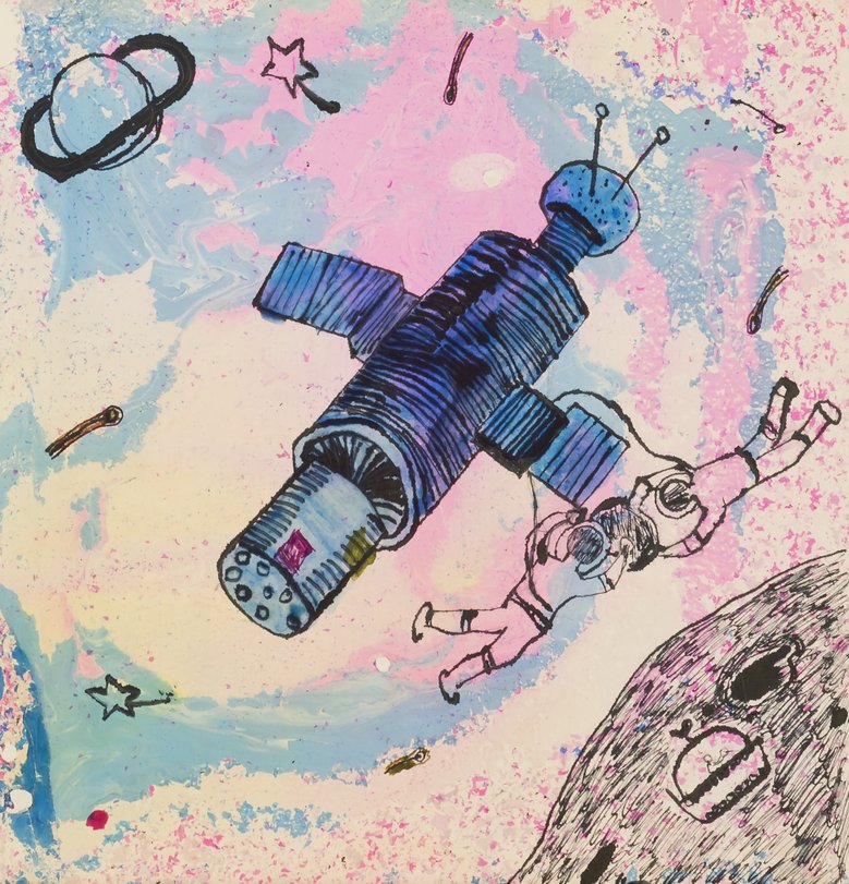 Archiv-Bild „Kosmonauten im All“