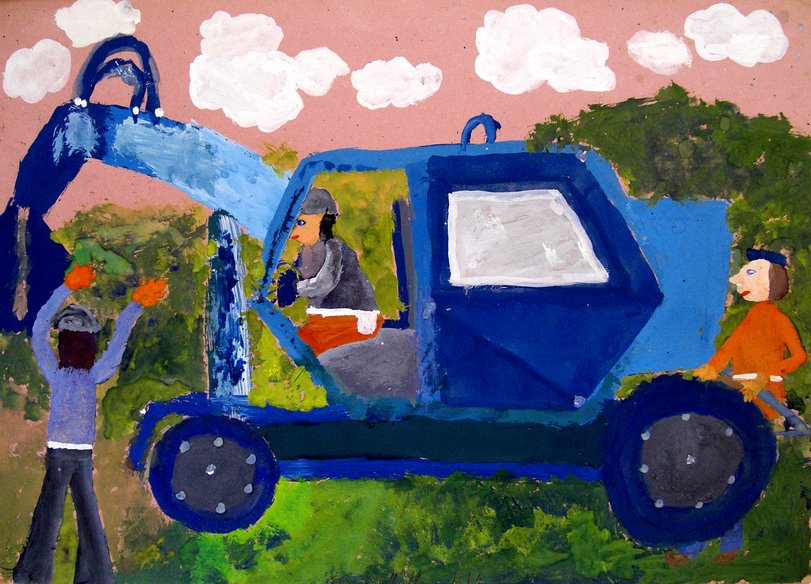 Archiv-Bild „Vater bei der Arbeit“