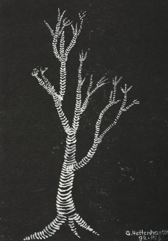 Archiv-Bild „Betrachtung einer Darstellung eines Baumes von Picasso“