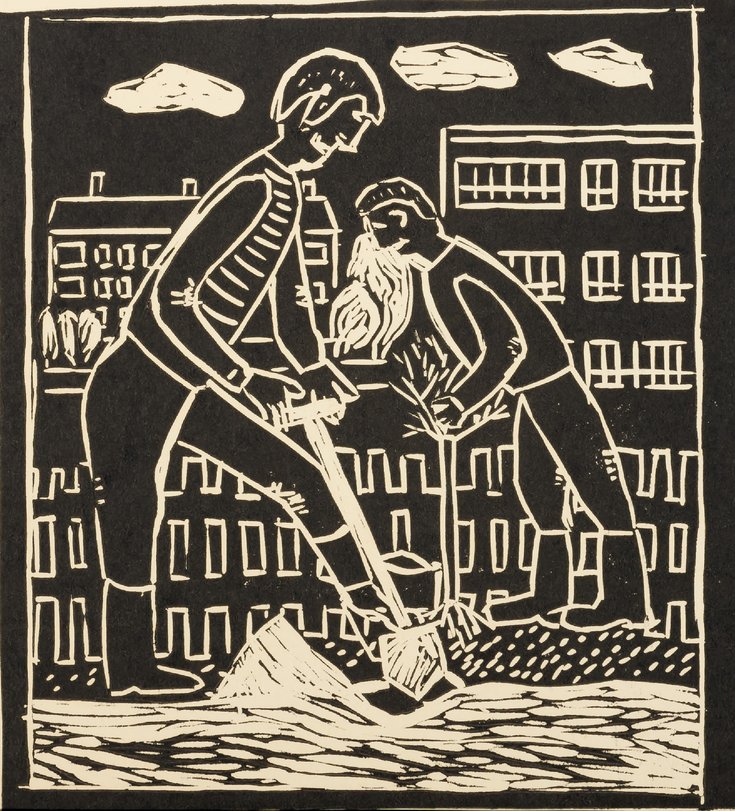 Archiv-Bild „Im Schulgarten“