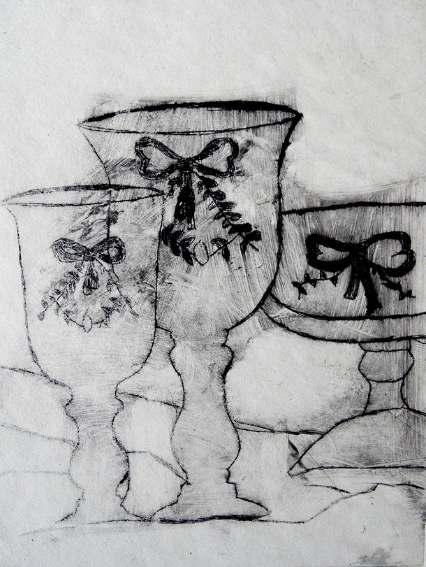 Archiv-Bild „Pokale mit Schleifen“