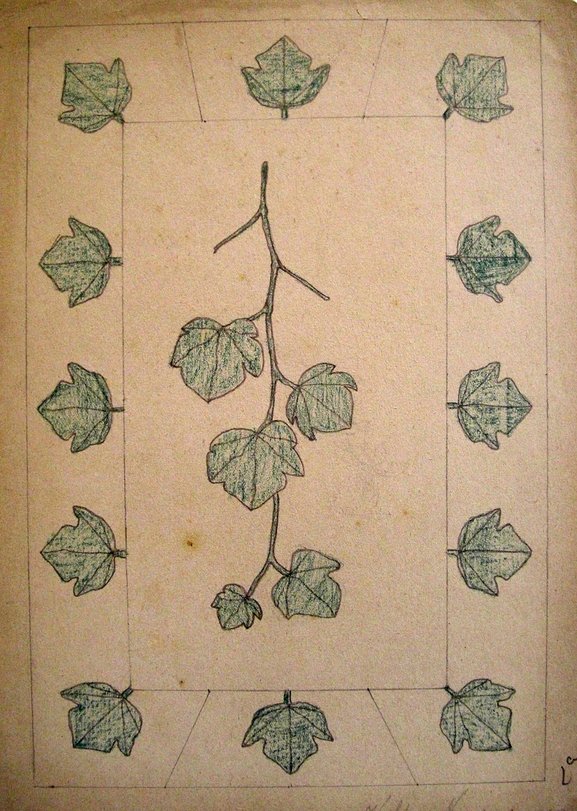 Archiv-Bild „Ornamentmotiv Efeu“