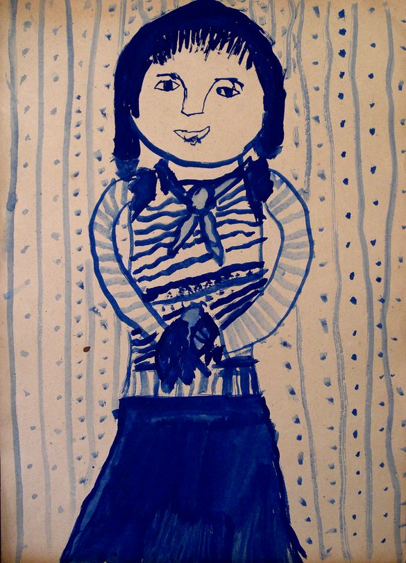 Archiv-Bild „Beim Schuheputzen“