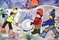 Archiv-Bild „Wir bauen einen Schneemann“