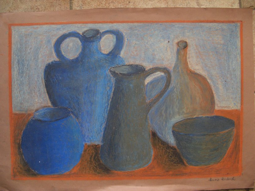 Archiv-Bild „Stillleben mit Vasen im Licht“