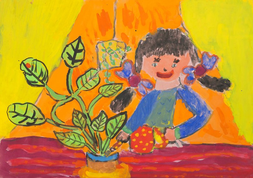 Archiv-Bild „Ich gieße Blumen“