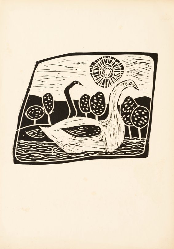 Archiv-Bild „Schwan und Junges“