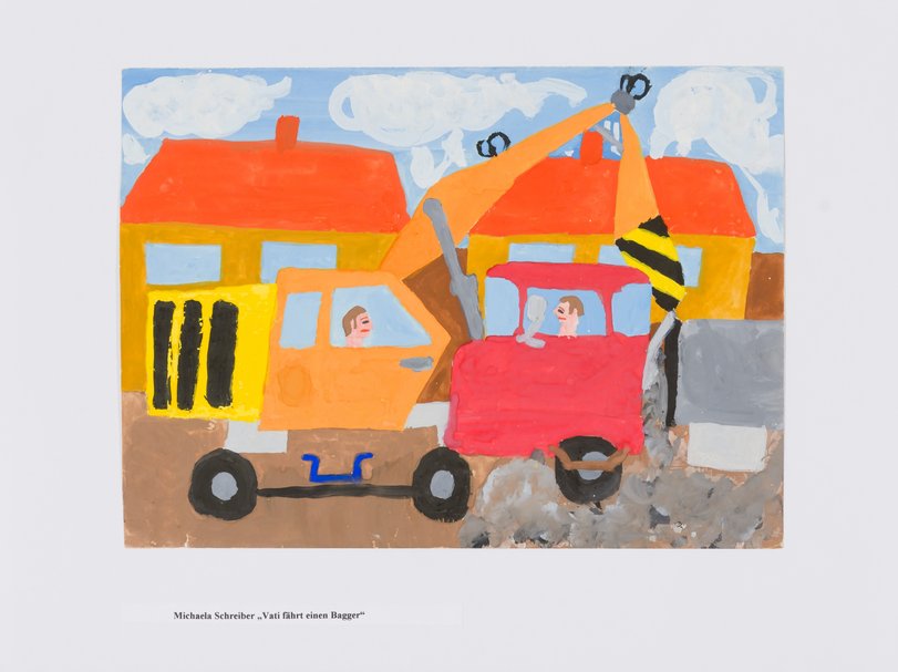 Archiv-Bild „Vati fährt einen Bagger“