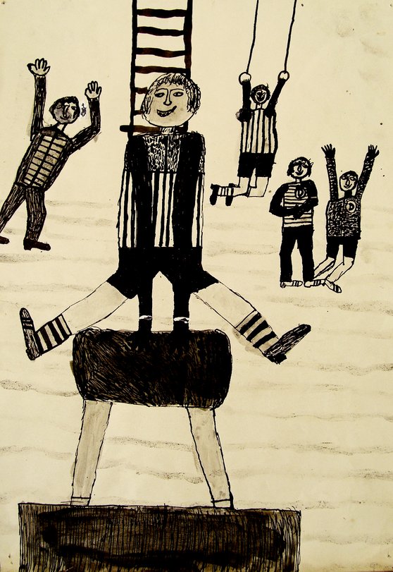 Archiv-Bild „Turnen, Bocksprung“