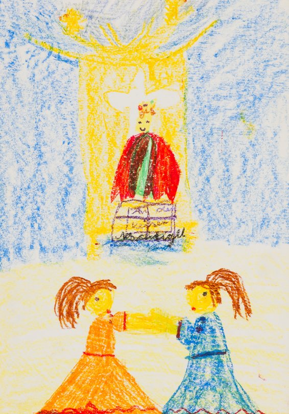 Archiv-Bild „Illustrationen Der Kaiser und die Nachtigall, Blatt 07“