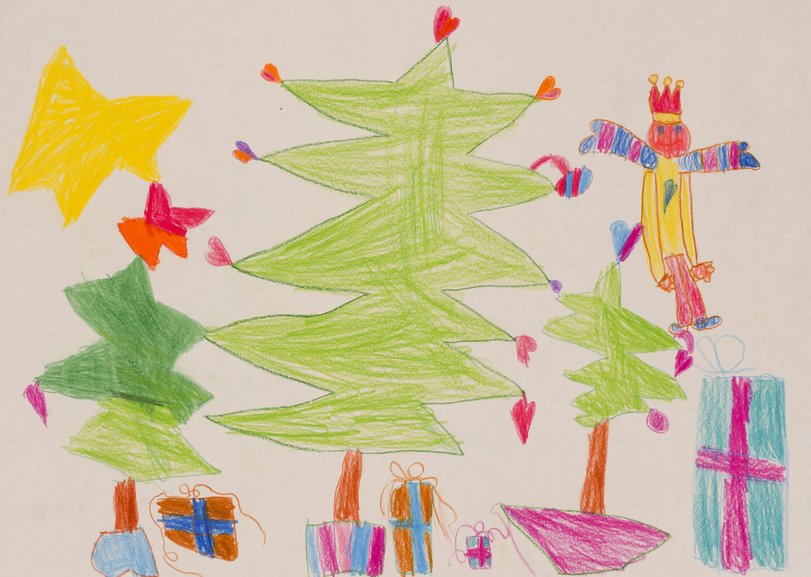 Archiv-Bild „Geschenke und Engel am Weihnachtsbaum“