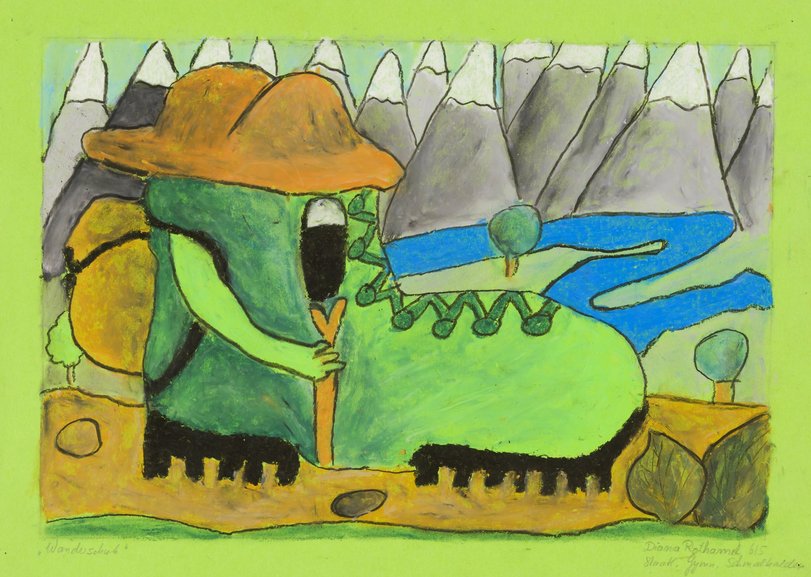 Archiv-Bild „Wanderschuh  Phantasielandschaft“