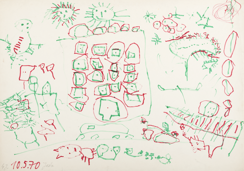 Archiv-Bild „Häuser, Sonnen, Menschen“