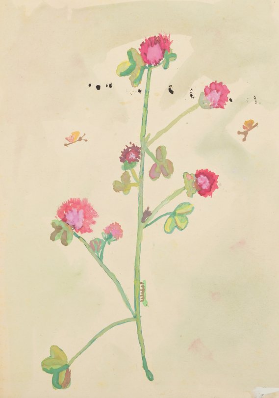 Archiv-Bild „Klee + Raupe“