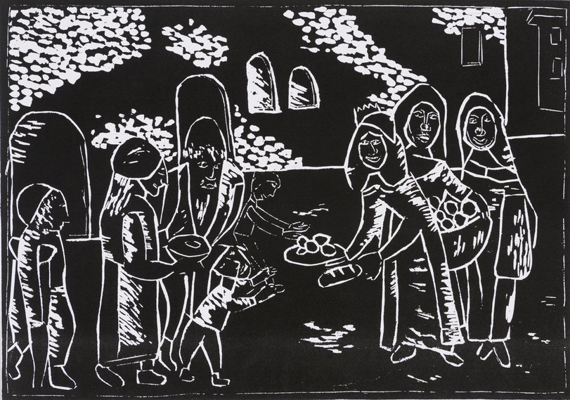 Archiv-Bild „Elisabeth beschenkt die Armen“