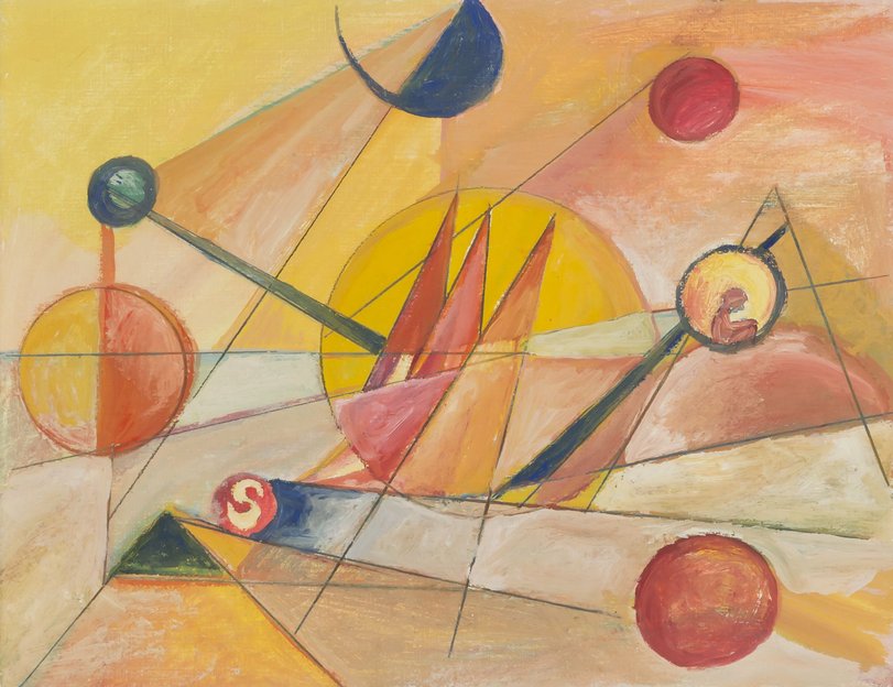 Archiv-Bild „Abstrakte Farbformen nach Kandinsky“