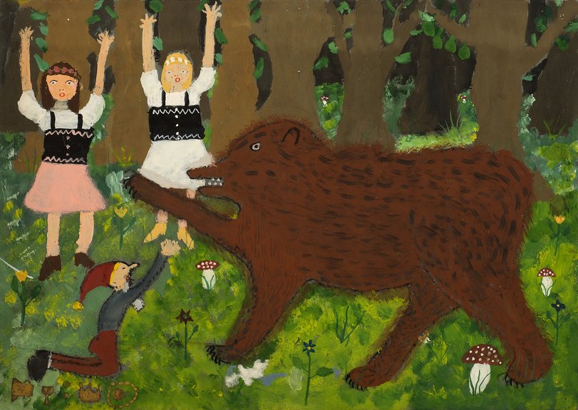 Archiv-Bild „Schneeweißchen und Rosenrot“