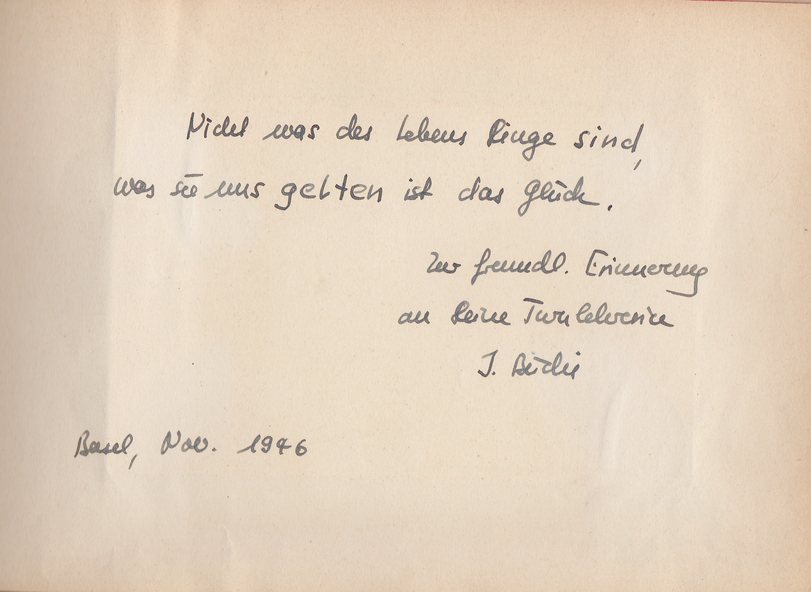 Archiv-Bild „Eintrag in ein Poesiealbum“