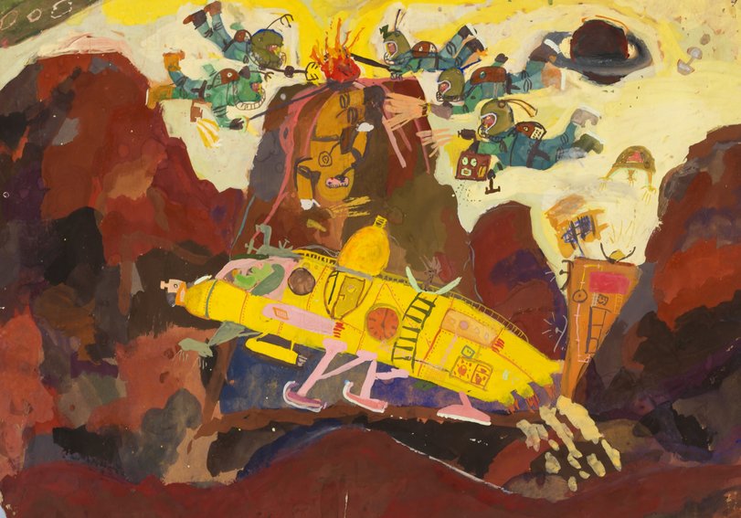 Archiv-Bild „Kosmonauten entdecken einen Planeten“