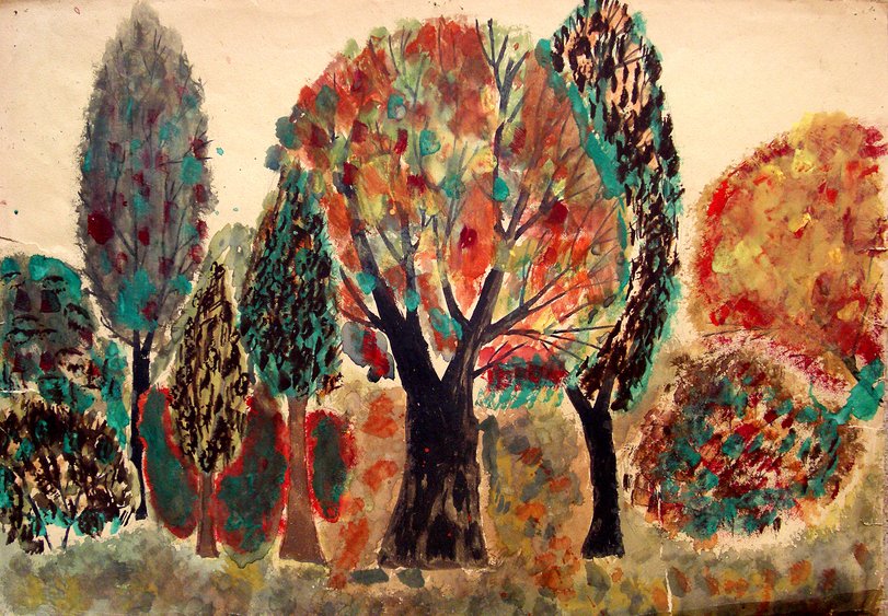 Archiv-Bild „Baumgruppe im Herbst“