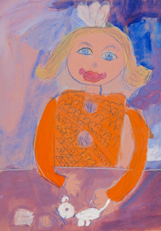 Archiv-Bild „Mädchen mit Haustier“