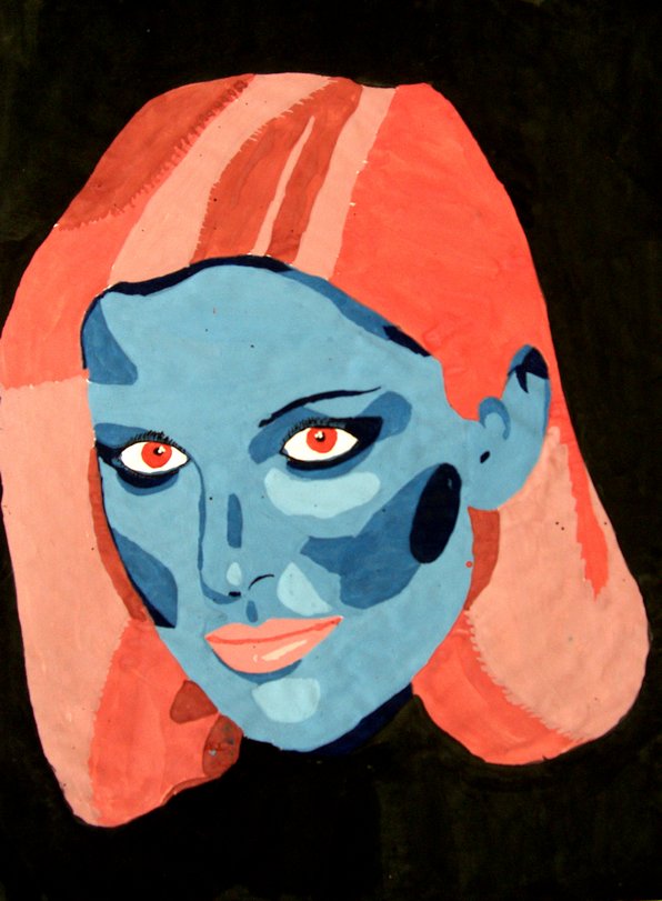 Archiv-Bild „Selbstbildnis, abstrakt“