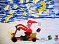 Archiv-Bild „Weihnachtsmann auf dem Roller“