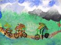 Archiv-Bild „Radfahren durch die Berge“