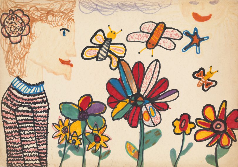 Archiv-Bild „Mädchen mit Blume“