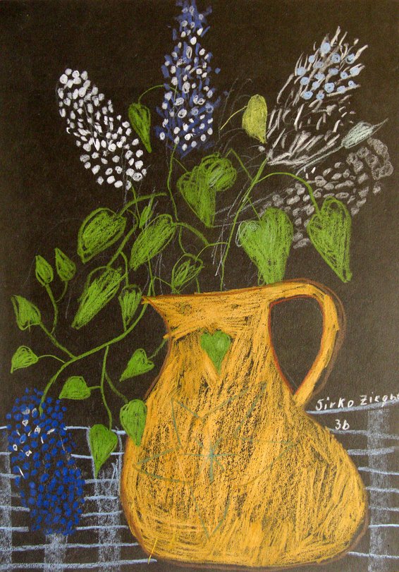 Archiv-Bild „Stillleben, Fliederstrauß“