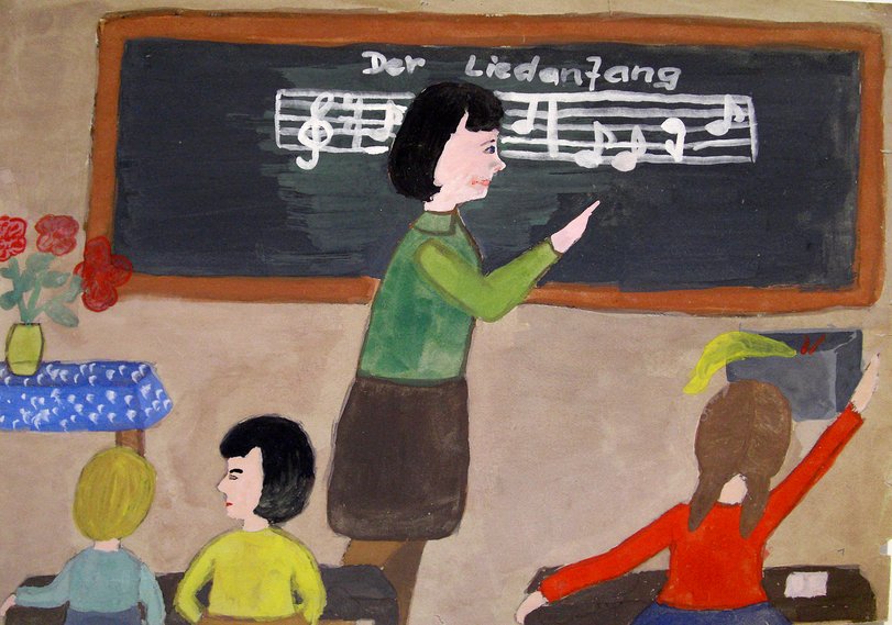 Archiv-Bild „Im Musikunterricht“