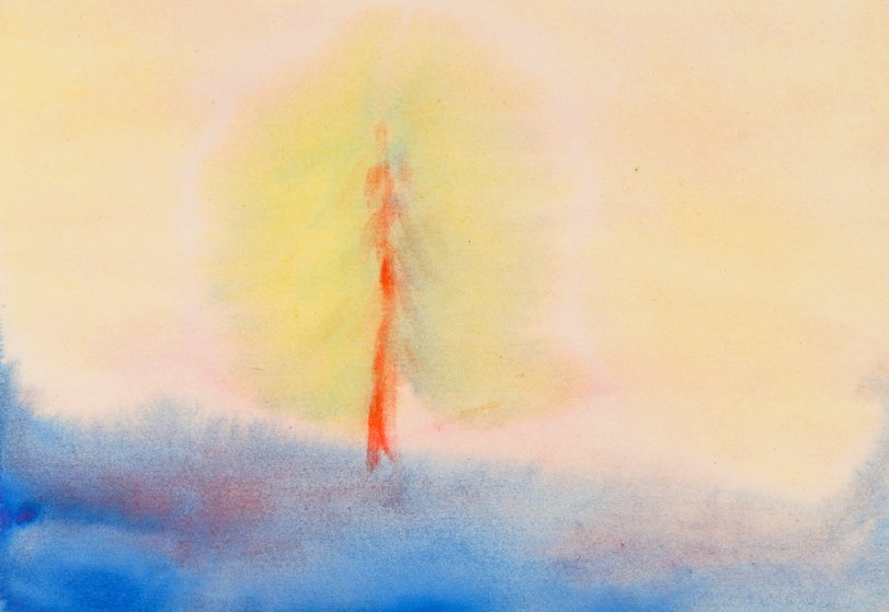 Archiv-Bild „Baum, Landschaft, Farbstudie“