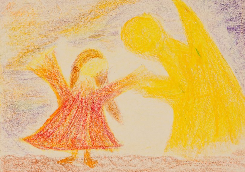 Archiv-Bild „Engel und Mädchen“