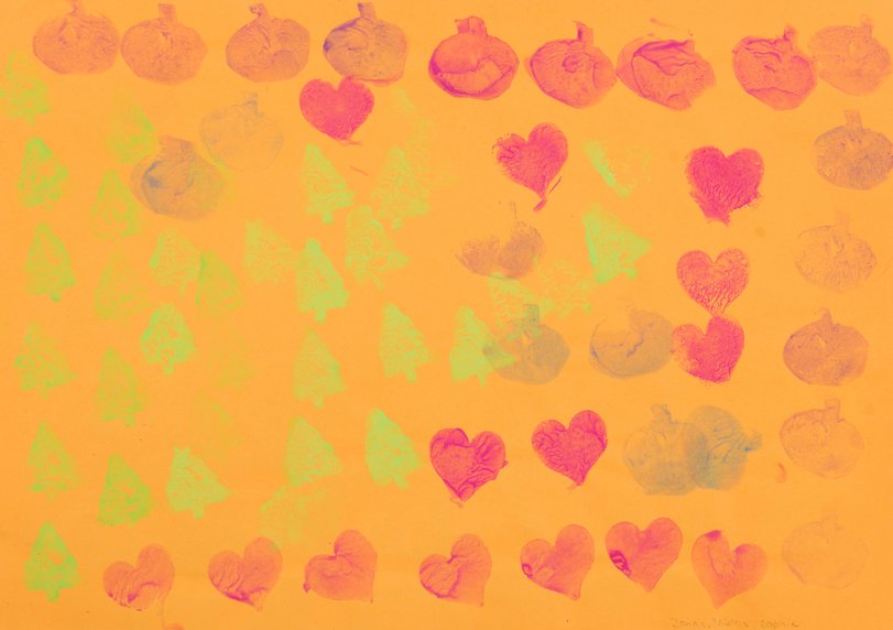 Archiv-Bild „Weihnachts-Muster, Gemeinschaftsarbeit“