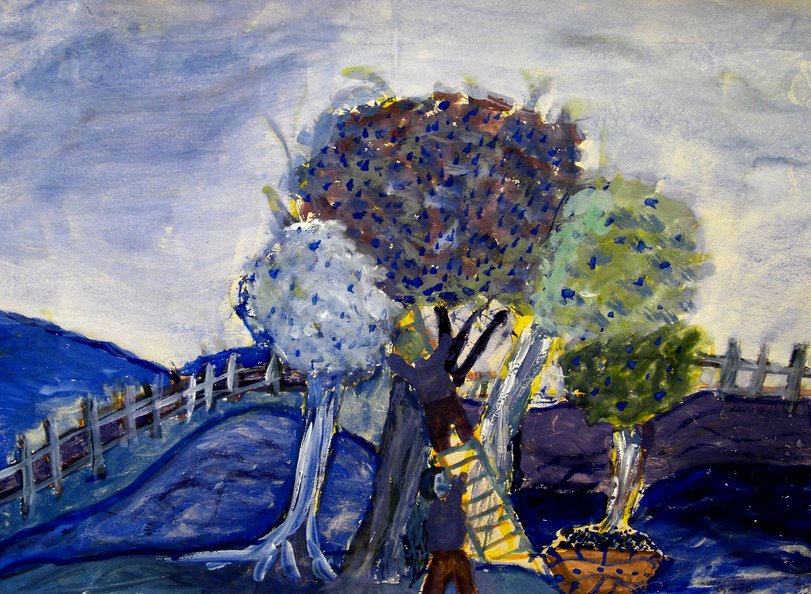 Archiv-Bild „Pflaumenernte“