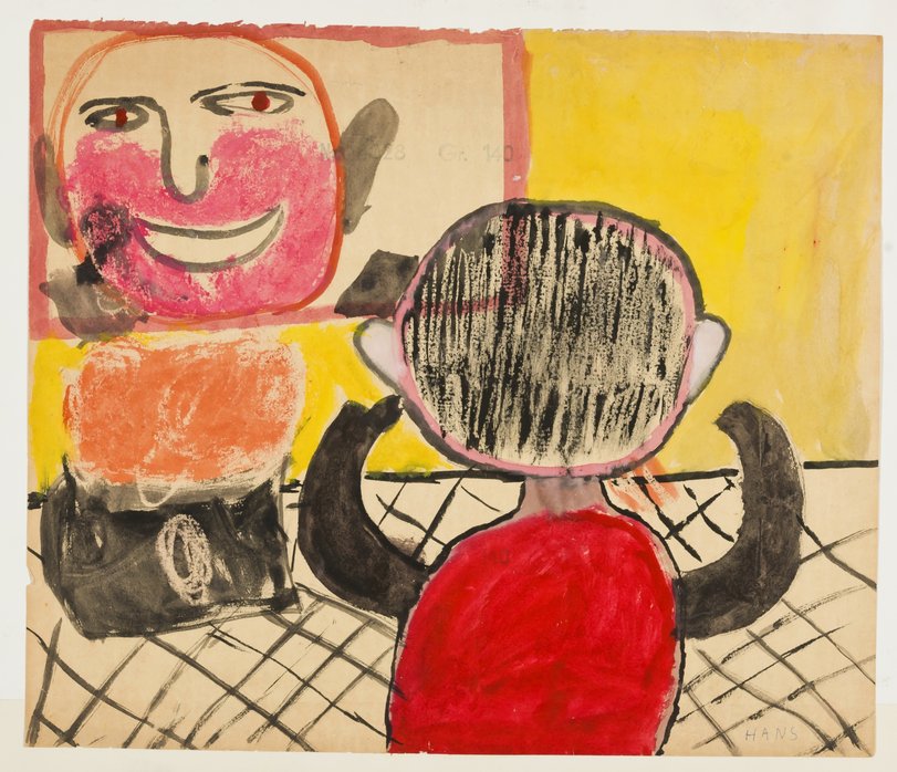 Archiv-Bild „Vater rasiert sich“