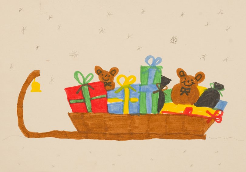 Archiv-Bild „Schlitten mit Geschenken“