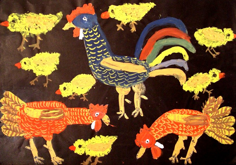 Archiv-Bild „Hühner und Hahn“