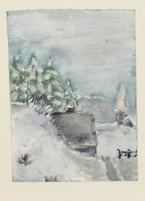 Archiv-Bild „Weihnachtskarte (Winterlandschaft)“