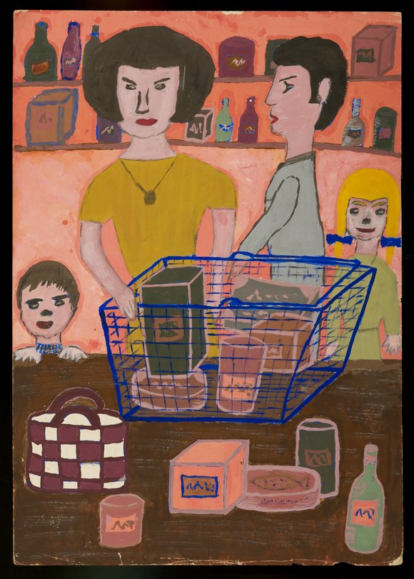 Archiv-Bild „Die Familie kauft ein“