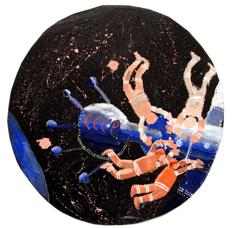 Archiv-Bild „Sowjetische Kosmonauten im Weltall“