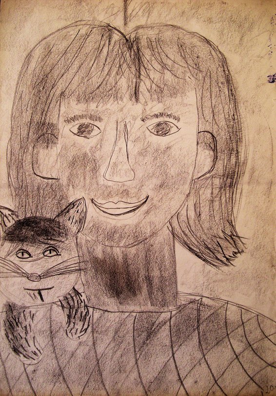 Archiv-Bild „Ich mit meiner Katze“