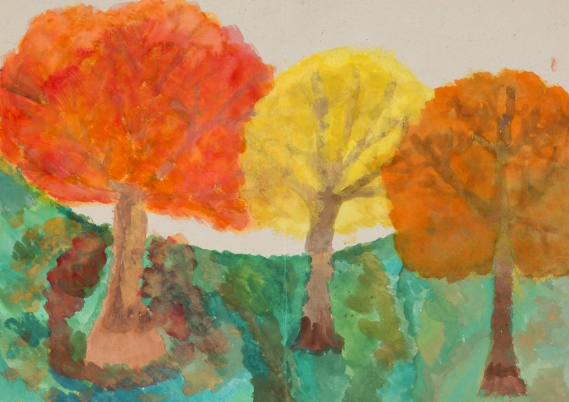 Archiv-Bild „Bäume mit Herbstlaub“