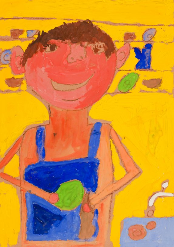 Archiv-Bild „Ich helfe beim Abwaschen“