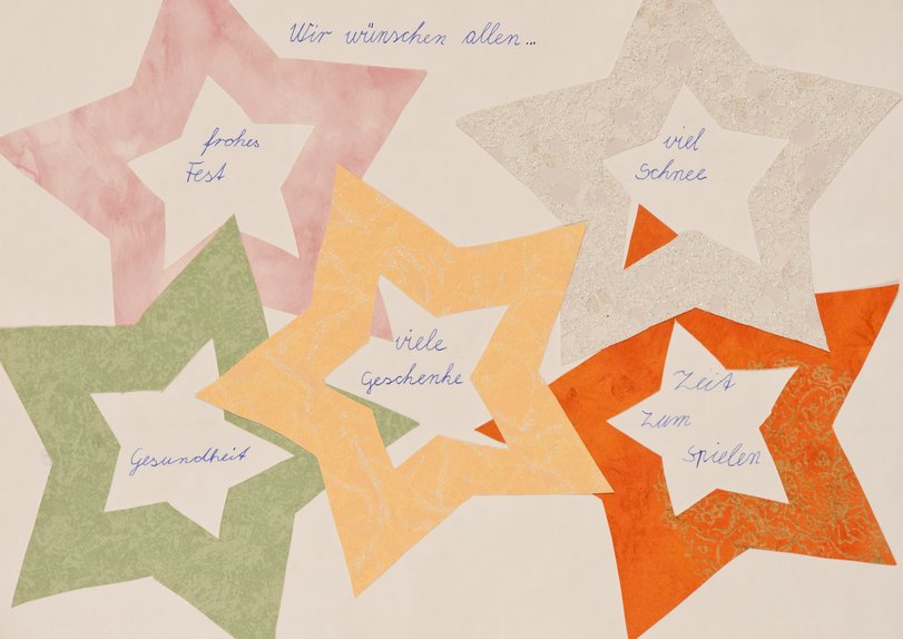 Archiv-Bild „Gemeinschaftsarbeit Sterne“