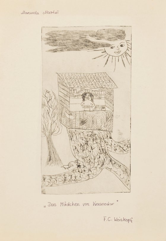 Archiv-Bild „Illustration zu F. C. Weiskopf „Das Mädchen von Krasnodar““