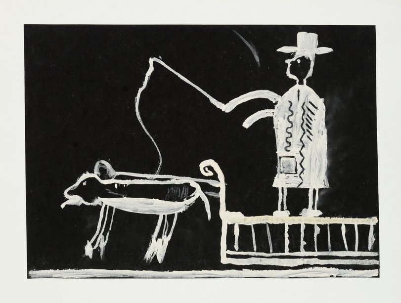 Archiv-Bild „Schlittenfahrt im Schnee – nachts“