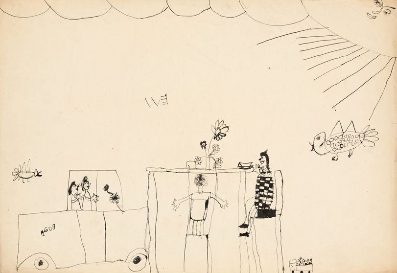 Archiv-Bild „Familie am Tisch“