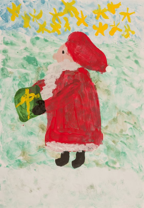 Archiv-Bild „Weihnachtsmann bringt Geschenke“