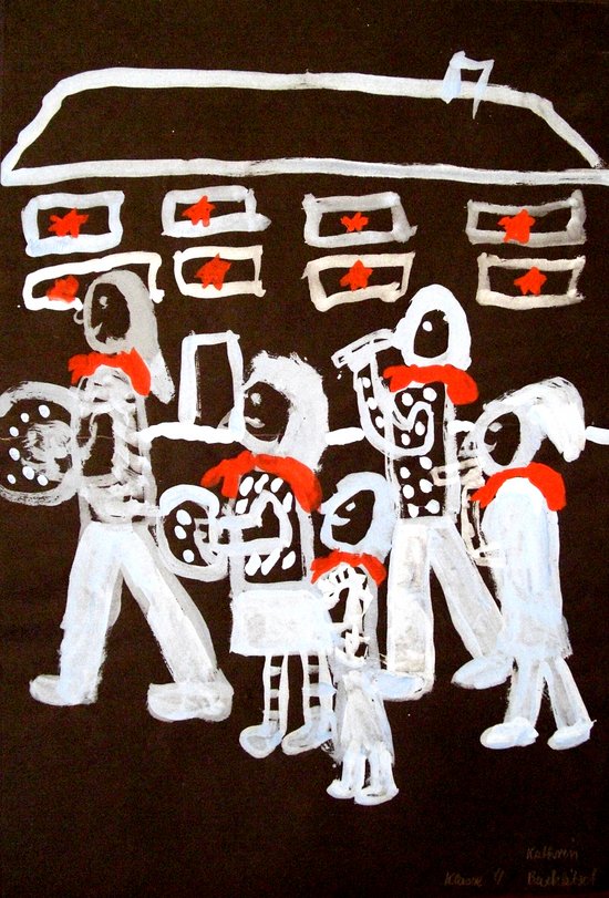 Archiv-Bild „Fanfarenzug, Maifeier“